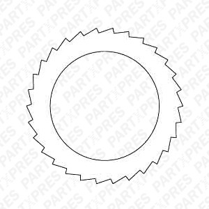 Crimping Blade, 55x78x2, 30tpw, Stahl 224-921-01-00